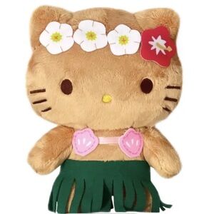 Hello Kitty Hawaiian Plush, Hawaiian Hello Kitty Plush, Hello Kitty Hula Dancer